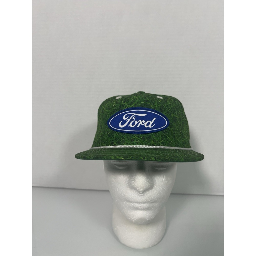Dixxon Flannel Co Ford Snapback Hat Mens OSFM Green Grass Print Rope Trucker Cap